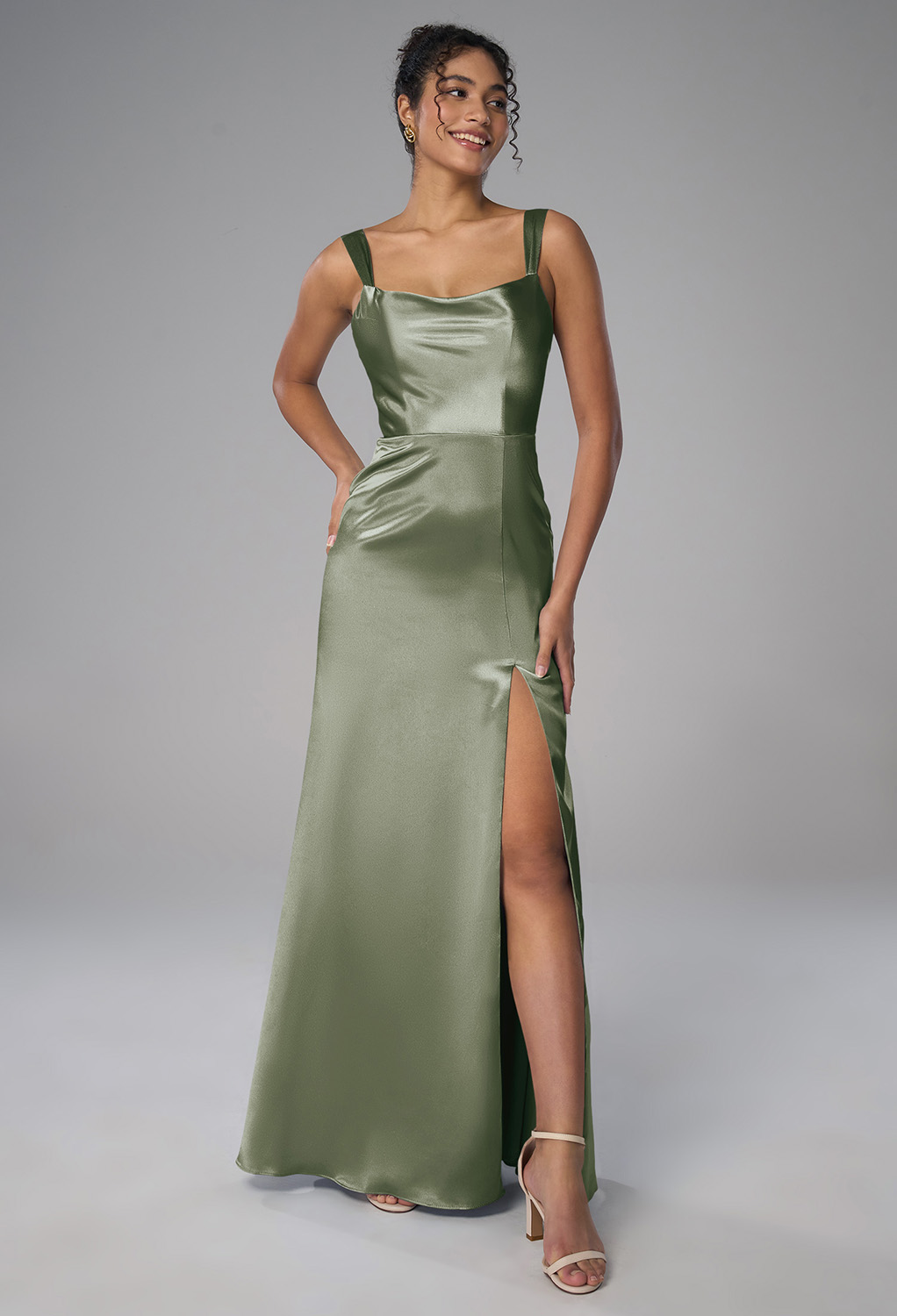 AW Bridie Fennel Seed  Casual Wedding Guest Dresses